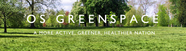 OS Greenspace text with parkland background